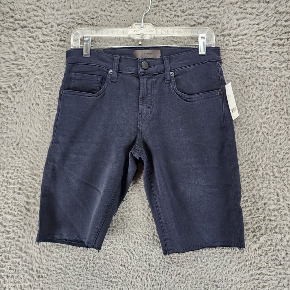 J Brand Shorts Mens 28 Keckly Depth Blue Stretch Tyler Cut Off Slim Fit *NWT*